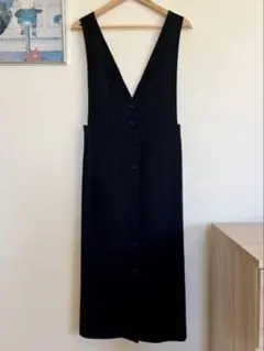 ジャンパースカート　UNITED ARROWS ブラック　ツイードライク