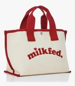 milkfed. トートバッグ アイボリー/レッドのサムネイル