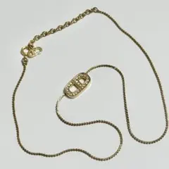 ゴールドチェーン ストーン装飾 ネックレス