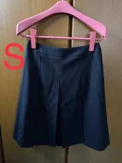 AOKI  LES MUES  スカート単品　S 濃紺　チェック