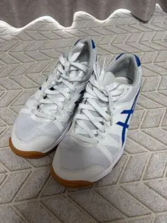 ASICS スポーツシューズ ホワイト ブルー