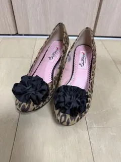 希少】イレギュラーチョイス パンプス リボン 子羊ヒール 36 黒