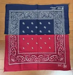 古着 US古着 バンダナ 4枚まとめ売り ヴィンテージ ペイズリー 02