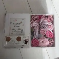 造花アレンジメント フォトスタンド ピンク