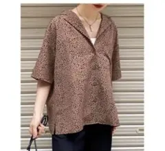 ※最終値下げ※ PAGE BOY ミニ豹柄 半袖シャツ