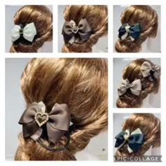 ヘアゴム  大小2個セット　ハンドメイド　人気　かわいい　大人　子供　人気