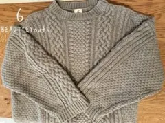 roku 6 ケーブルニット セーター