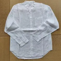 新品未使用　無印良品　メンズ長袖シャツ　L　ホワイト