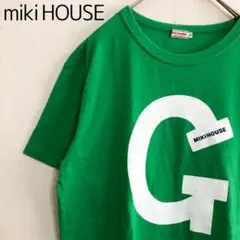 miki HOUSE　ミキハウス　装飾刺繍　ラバープリント　Tシャツ　4　日本製