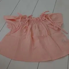 【新品タグ付き】プティマイン リボン付きオフショルダートップス