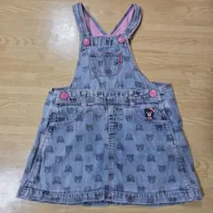 ミキハウス　デニム　ジャンバースカート