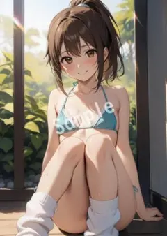 アニメファンアート JK グラビア A4 ポスター イラスト ★00057703