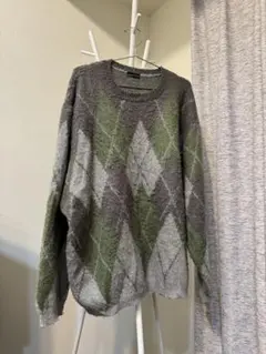 lad musician アーガイルニット 44