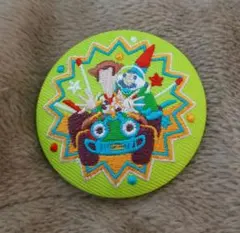 ディズニー 刺繍 缶バッジ トイストーリー バズ ウッディ