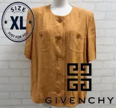 GIVENCHY ノーカラージャケット 半袖 マスタード XLのサムネイル