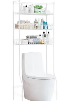 ランドリーラック トイレラック (165*65*35cm, ホワイト)