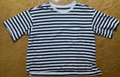無印良品　ボーダーTシャツ サイズM-L