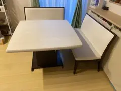 未使用】ダイニングベンチ118 ウォールナット色 - メルカリ