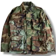 US ARMY 米軍実物 ウッドランドカモ コンバットジャケット ブリーチ MR