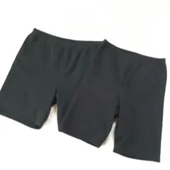 レディースブラック黒スパッツ 2枚セット 裏起毛 冬