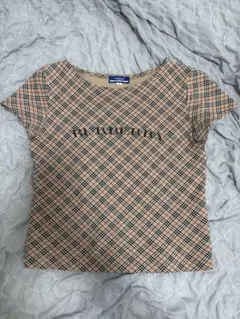 BURBERRY BLUE LABEL チェック柄 Tシャツ M