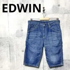 EDWIN エドウィン メンズ スリム デニムハーフパンツ w30のサムネイル