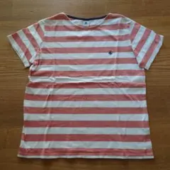 プチバトー12ans 150cmボーダーカットソーTシャツ半袖のサムネイル