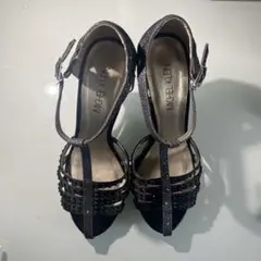 MICHEL KLEIN ビジュー付きストラップサンダル