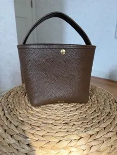 Ch!iiibag シュリンクレザーワイドベルトショルダーバッグ　ブラウン　レア Ch!iiibag シュリンクレザーワイドベルトショルダーバッグ ブラウン