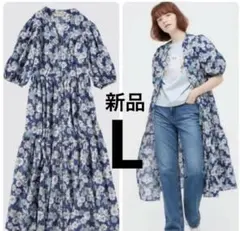 新品 タグ付き 未使用品 PAUL & JOE ユニクロ 花柄 ロングワンピース