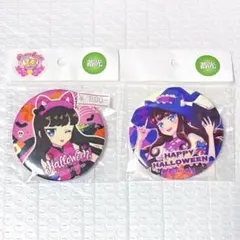 白玉みかん 黒須あろま ハロウィン缶バッジ - メルカリ