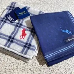 ポロラルフローレン　ハンカチ(約49cm)　タオルハンカチ(約24cm)　まとめ