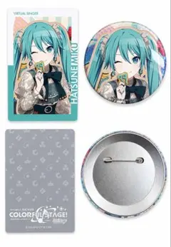 初音ミク グリッター缶バッジ バースデー エピカ