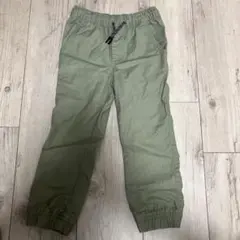 キッズ カーゴパンツ風 ジョガーパンツ カーキ グリーン ウエストゴム105cm