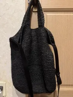ZARA メッシュ レザー　メッセンジャーバックのサムネイル
