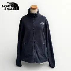 ノースフェース✨️フリースジャケット 黒 軽量 薄手 登山 フルジップ