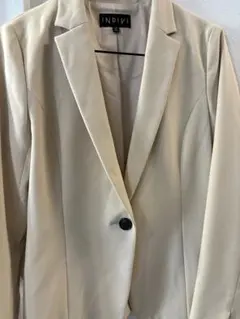 INDIVI ベージュ テーラードジャケット 日本製　38