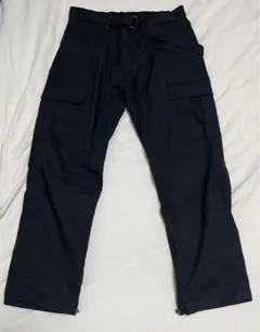 BEAMS ブラックデニム カーゴパンツ