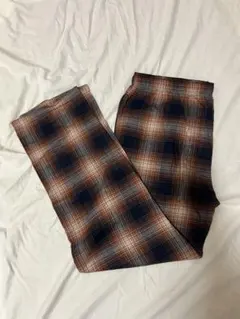 90s オンブレチェックイージーパンツ　vintage ビンテージ　ヴィンテージ