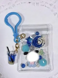 キャンディーバッグキーホルダー 青