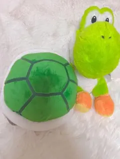 スーパーマリオ　ヨッシー&こうら特大サイズぬいぐるみセット