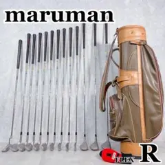 T518 マルマン ゴルフクラブ メンズ フルセット 12点 黒 初心者 練習
