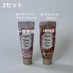 キャンメイク ウィンクグロウアイズ 01 05 アプリコット テラコッタ