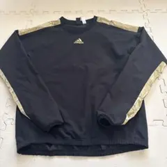 adidas ピステ ウィンドブレーカー ブラック ゴールド 150