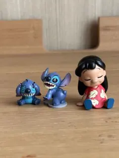 リロ＆スティッチ/ガチャ3点セット/あっちこっちスティッチ/肩ズンFig.