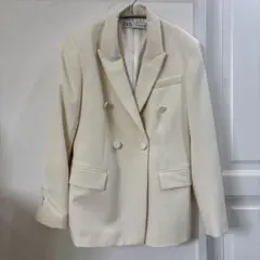 ZARA ダブルブレスト テーラードジャケット
