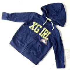 【美品】XGIRL 90cm フード付きパーカー トレーナー 匿名配送 送料無料