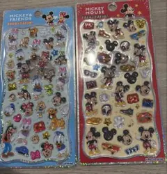 正規品ディズニー　ミッキーマウス ミッキーフレンズプチドロップステッカー