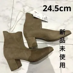 【新品未使用】ユニクロUNIQLOストレッチショートブーツ 24.5cm