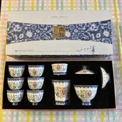 九谷焼 金彩花詰文 急須 湯呑み 茶器揃 木箱入り - メルカリ